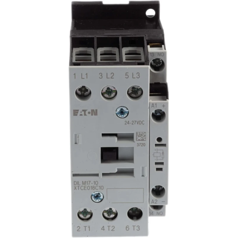 Eaton DILM Contactor, 24V dc Coil, 3-Pole, 17 A, 7.5 kW, 3 NO, 400V ac 277018 DILM17-10(RDC24)