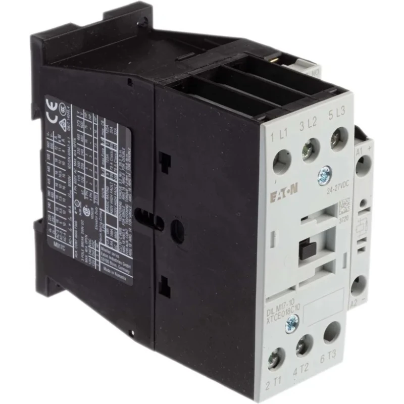 Eaton DILM Contactor, 24V dc Coil, 3-Pole, 17 A, 7.5 kW, 3 NO, 400V ac 277018 DILM17-10(RDC24)