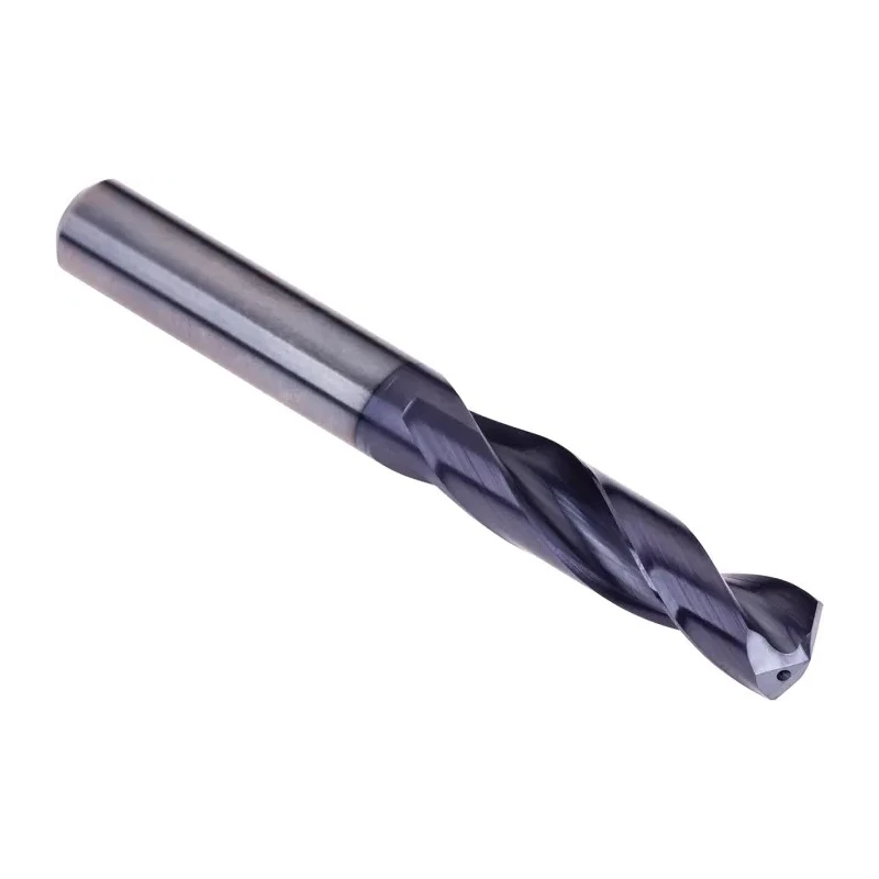Dormer Solid Carbide Drill Bit, Titanium Aluminium Nitride Finish, 10.2 mm Size, 102 mm Overall Length, 55 mm R46710.2