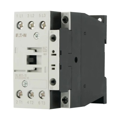Eaton DILM Series Contactor 3-Pole 25 A 11 kW Motor Control Coil 400V AC 277134 DILM25-10(400V50HZ,440V60HZ)