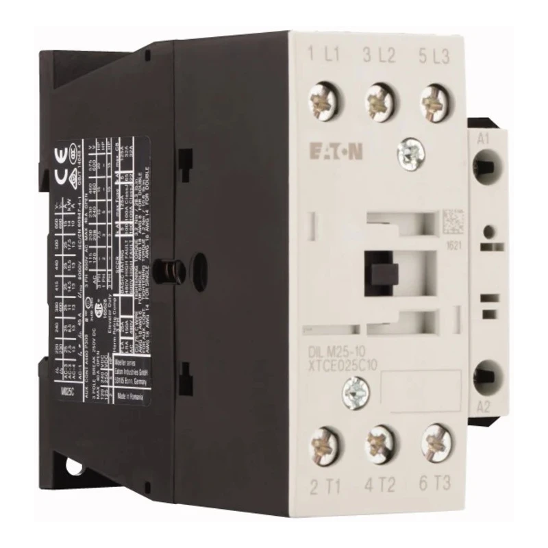 Eaton DILM Contactor 3-Pole, 25 A, 11 kW Power Rating, 110V AC Coil Voltage, 120V 277129 DILM25-10(110V50HZ,120V60HZ)
