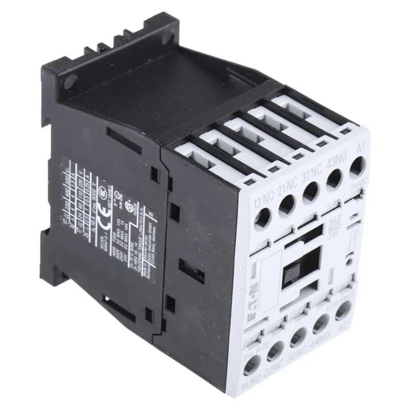 Eaton Contactor 24V DC Coil 4-Pole, 4 A Contact Current, 415V AC Contact Voltage 276414 DILA-22(24VDC)