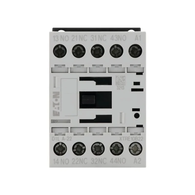 Eaton Contactor Relay 24V AC Coil, 4-Pole, 4 A Contact Current, 2 NO/2 NC Auxiliary Contacts, 415V AC 276386 DILA-22(24V50HZ)