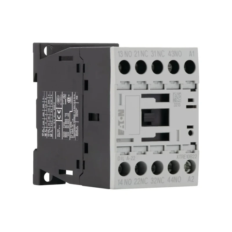 Eaton Contactor Relay DILA Series 230V AC Coil, 4A Contact Current, 2 NO/2 NC Contacts 276399 DILA-22(230V50HZ,240V60HZ)