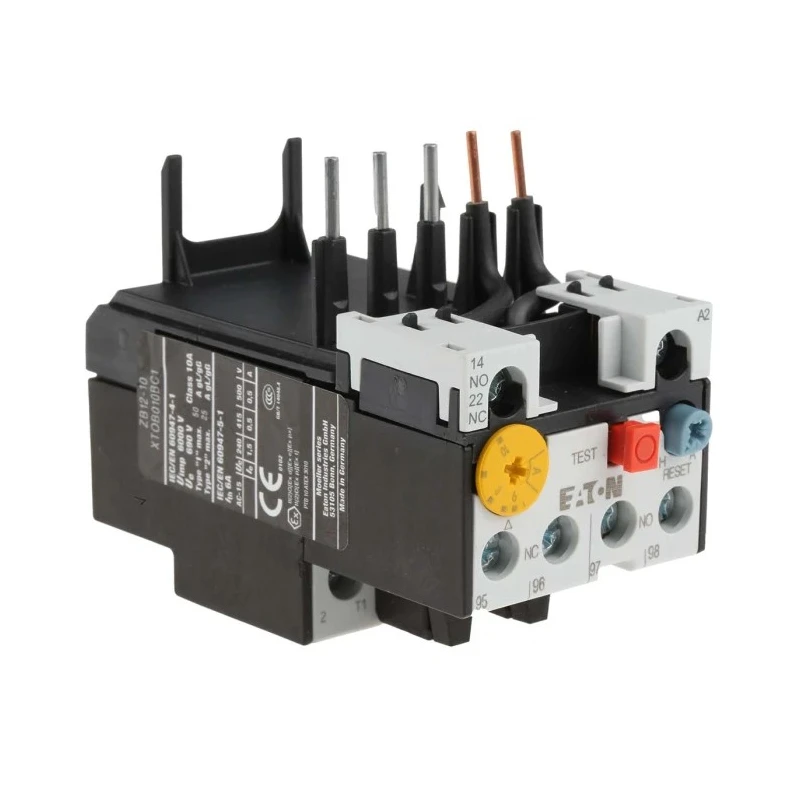 Eaton ZB Overload Relay 1 NO/1 NC, 10A Relay Contact Current, 6-10A Adjustable Current Range, 6W Power 278440 ZB12-10
