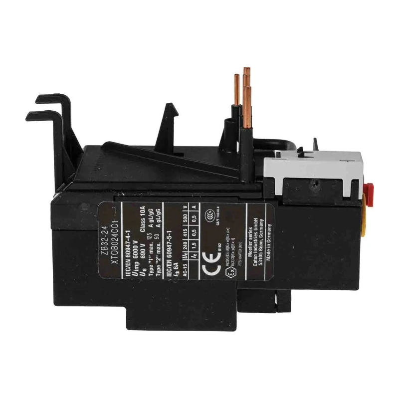 Eaton ZB Overload Relay 1 NO/1 NC 16A 24 A F.L.C 24A Contact Rating 6W 500V AC 278453 ZB32-24