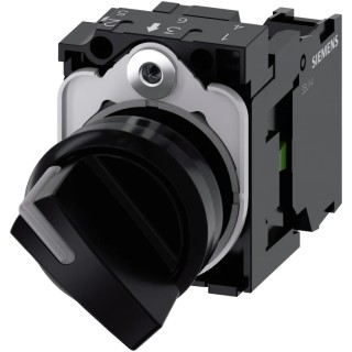 Siemens Illuminated Selector Switch 2 Positions, Latching, IP67/IP66/IP69K, Screw Terminal 3SU1100-2BF10-1BA0