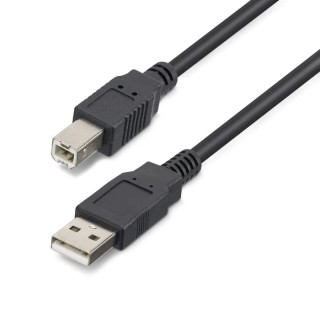 StarTech.com USB 2.0 Male USB 2.0 Type A to Male USB B Cable Black PVC Jacket 20m USB2HAB65AC