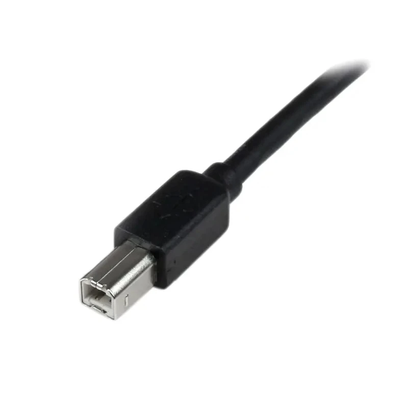 StarTech.com USB 2.0 Male USB 2.0 Type A to Male USB B Cable Black PVC Jacket 20m USB2HAB65AC