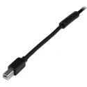 StarTech.com USB 2.0 Male USB 2.0 Type A to Male USB B Cable Black PVC Jacket 20m USB2HAB65AC