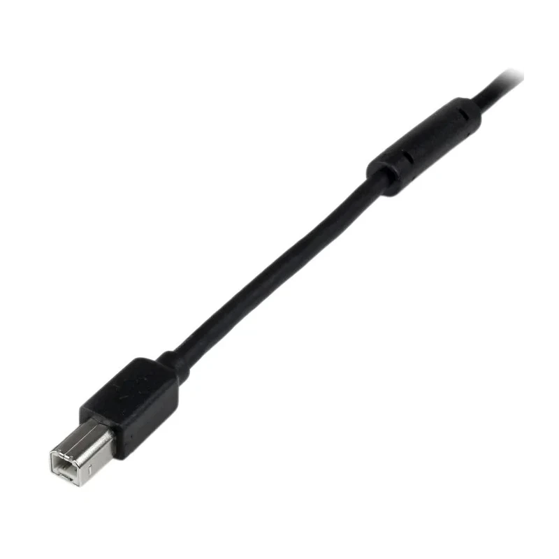StarTech.com USB 2.0 Male USB 2.0 Type A to Male USB B Cable Black PVC Jacket 20m USB2HAB65AC