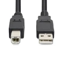 StarTech.com USB 2.0 Male USB 2.0 Type A to Male USB B Cable Black PVC Jacket 20m USB2HAB65AC