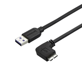 StarTech.com USB 3.0 Male USB Type A to Male Micro USB Type B Cable, Black, 1m USB3AU1MRS