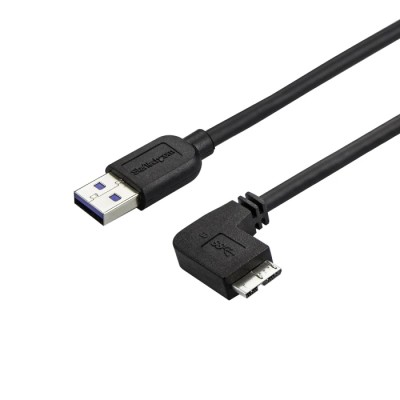 StarTech.com USB 3.0 Male USB Type A to Male Micro USB Type B Cable, Black, 1m USB3AU1MRS