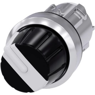 Siemens SIRIUS ACT Series 3SU10 4 Position Selector Switch Head 22 mm Cutout White Handle IP66 IP67 IP69K 3SU1050-2AS60-0AA0