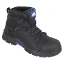 Himalayan Black Non-Metallic Toe Capped Safety Boots Size UK 6 EU 39 Composite Midsole Leather Upper EN ISO 5209BK060