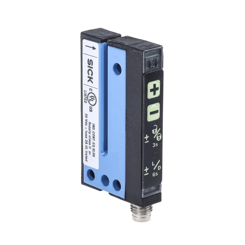 SICK Optical Photoelectric Fork Sensor 2 mm, NPN/PNP Output, IP65 Aluminium Housing 