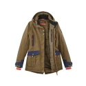 Parade Waterproof Breathable Khaki Parka Jacket for Women XL with Zipper Closure 17OMESSA1788TXL
