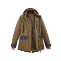 Parade Waterproof Breathable Khaki Parka Jacket Women 2XL Zipper Closure 17OMESSA1788TXXL