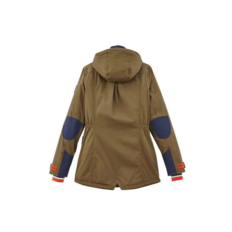 Parade Waterproof Breathable Khaki Parka Jacket Women 2XL Zipper Closure 17OMESSA1788TXXL