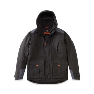 Parade Waterproof Parka Jacket Black Nylon Outer, Polyester Lining, Size S, Zipper Closure 17ORMOZ*1494TS