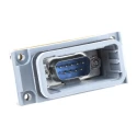 Phoenix Contact D-Sub Adapter 9-Way Male to Male Panel Mount Straight Copper Alloy Gold over Nickel 54mm 1689705