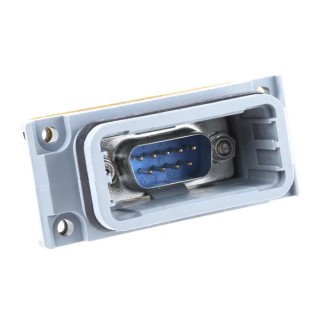 Phoenix Contact D-Sub Adapter 9-Way Male to Male Panel Mount Straight Copper Alloy Gold over Nickel 54mm 1689705