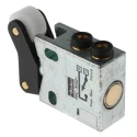 Parker Pneumatic Manual Control Valve, Roller Mechanism, G 1/8 in Thread, Push-in and Threaded Ports, 3/2 Function PXC-M521