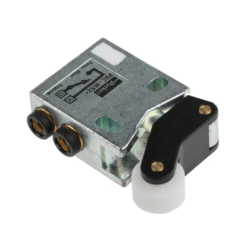 Parker Pneumatic Manual Control Valve, Roller Mechanism, G 1/8 in Thread, Push-in and Threaded Ports, 3/2 Function PXC-M521
