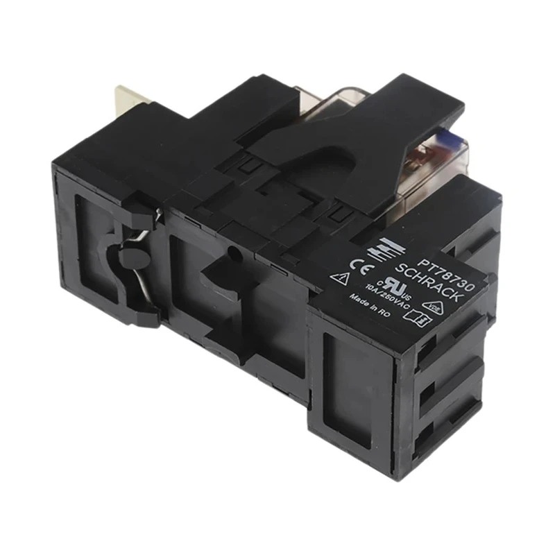 TE Connectivity DIN Rail Power Relay 24V dc Coil 10A Switching Current 3PDT PT3S7LC4 2-1415075-1