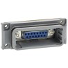 Phoenix Contact D-Sub Adapter 15-Way Female to Female Panel Mount 62.3mm Length 1689718