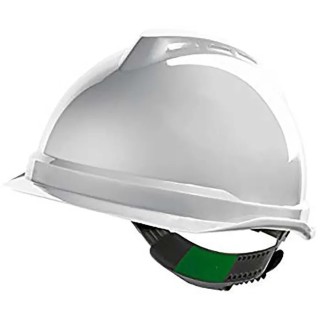 MSA Safety White ABS V-Gard 520 Adjustable Safety Helmet GV911-0000000-000