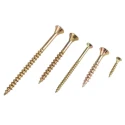 RS PRO Steel Galvanised Flat Head Pozisquare Drive Wood Screw/Bolt Kit 845 Piece 25mm-100mm 493-4632