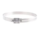 HI-TORQUE Stainless Steel Slotted Hex Worm Drive Hose Clip 16mm Width 130mm-160mm ID HTM160P