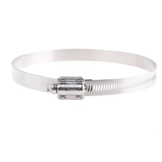 HI-TORQUE Stainless Steel Slotted Hex Worm Drive Hose Clip 16mm Width 130mm-160mm ID HTM160P