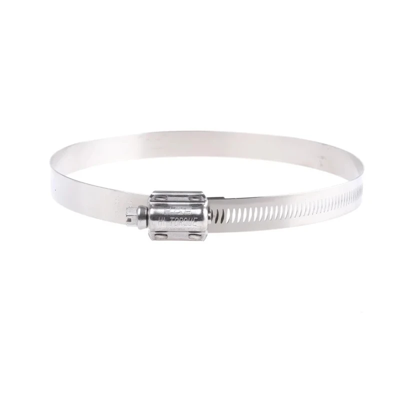HI-TORQUE Stainless Steel Slotted Hex Worm Drive Hose Clip 16mm Width 130mm-160mm ID HTM160P