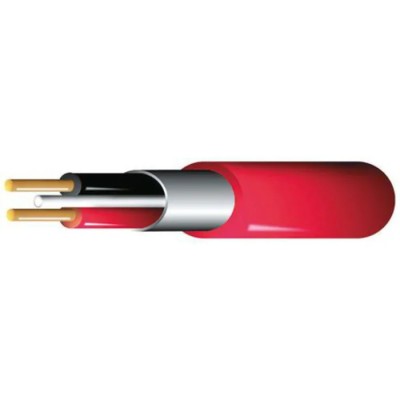 Prysmian FP200 2 Core Power Cable, Red 2.5mm² 500V 70°C, Solid Annealed Copper Conductor FP200
