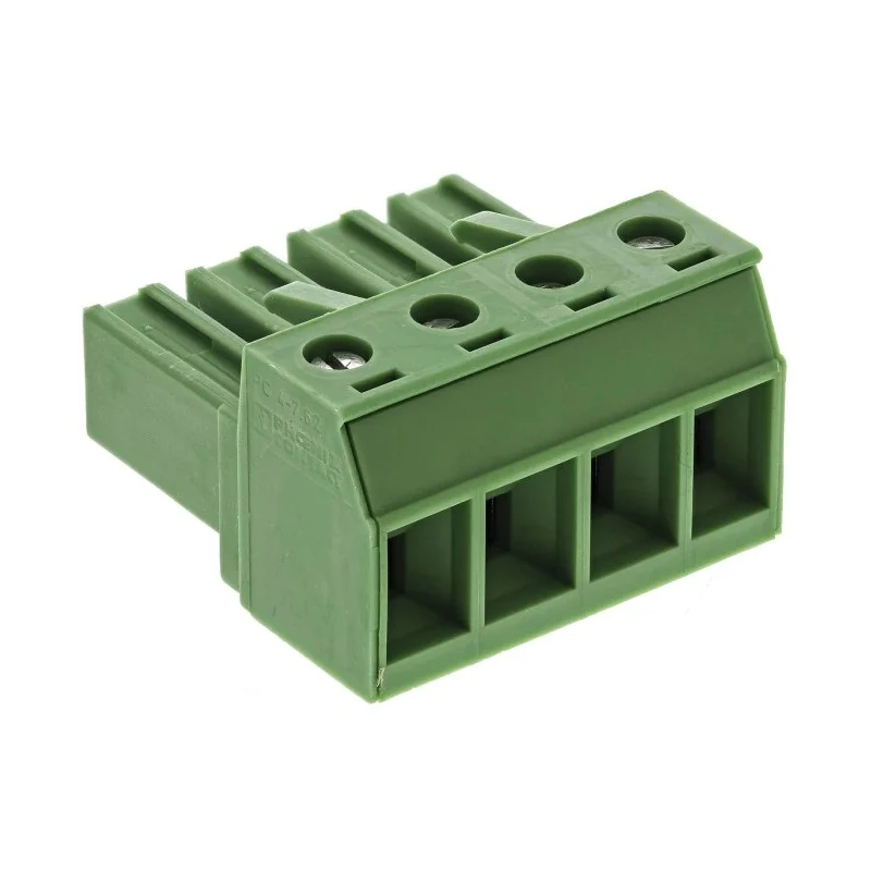 Phoenix Contact POWER COMBICON PC Series Pluggable Terminal Block, 4-Contact, 7.62 mm Pitch, 1 Row, 20A, 400V 1804920