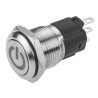 EAO 82 Series Push Button Switch Latching Panel 16 mm Cutout SPDT IP65 IP67 240 V dc 240 V ac 82-4151.2000.B002