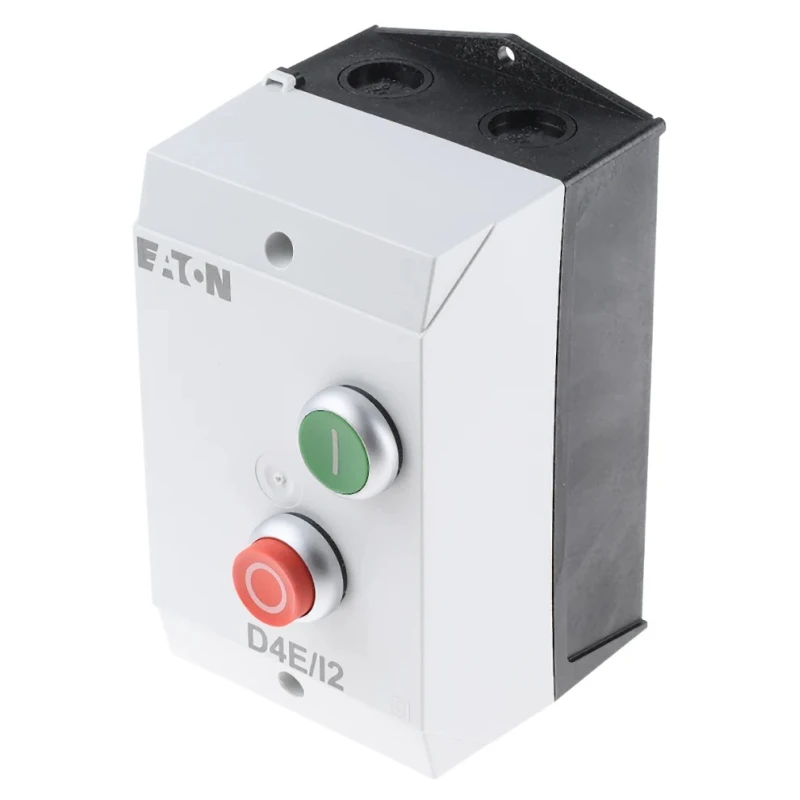 Eaton D4E DOL Starter, DOL, 400V AC, 4 kW, 3 Phase, IP65, Surface Mount, 3 Poles 118503 D4E/I2/3P+N(230V50HZ,240V60HZ)