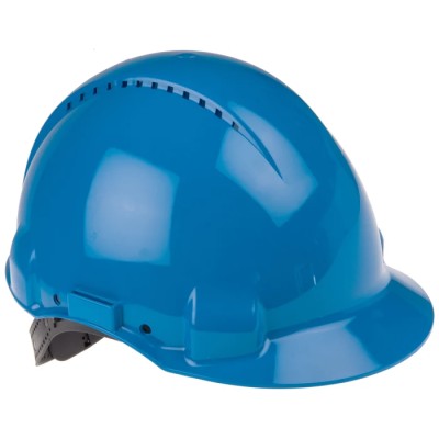 3M PELTOR Blue Ventilated Adjustable Safety Helmet EN397 Compliant G3000 CUV-BB