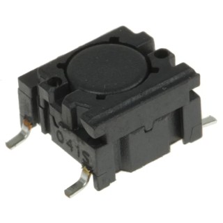 MEC Black IP67 Rated Tactile Switch Plunger, SPST 50mA 24 V dc, PCB Mount IP67