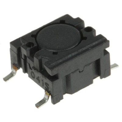 MEC Black IP67 Rated Tactile Switch Plunger, SPST 50mA 24 V dc, PCB Mount IP67