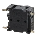 MEC IP67 Black Tactile Switch Button, 5.3mm Actuator Length, SPST 50mA 24V dc PCB Mount 