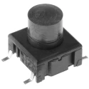 MEC IP67 Black Tactile Switch Button 5.9 mm SPST 50mA 24V dc PCB IP67