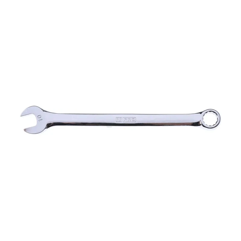 RS PRO Combination Spanner 10 mm, 160mm Overall Length, Chrome Vanadium Steel, Chrome Finish 495-3447