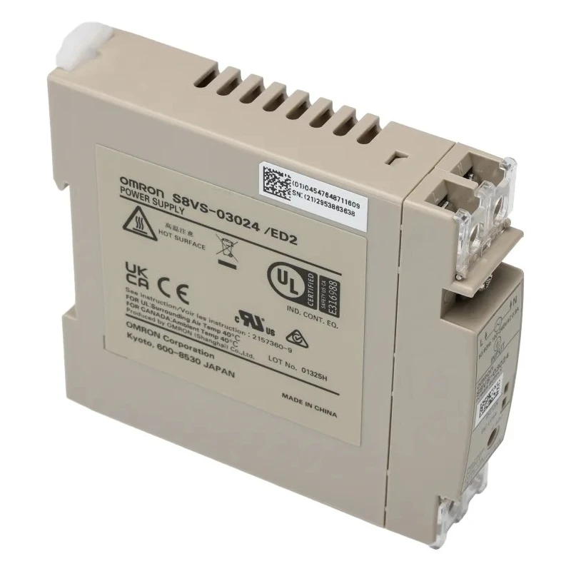 Omron Switched Mode DIN Rail Power Supply 24 V dc, 1.3 A Output, 30 W, 264 V ac Input S8VS