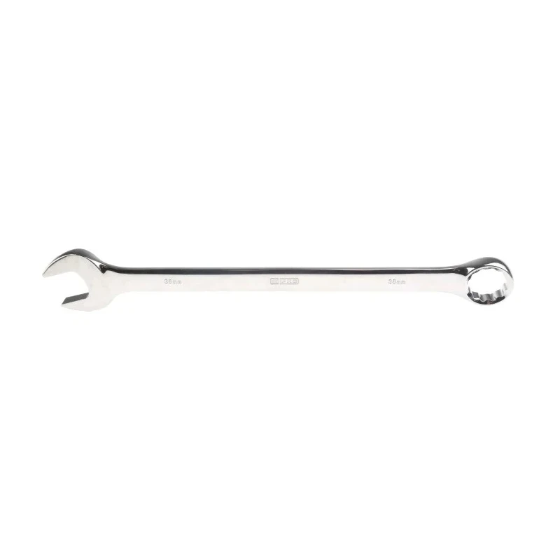 RS PRO Combination Spanner 36 mm, 452mm Overall Chrome Vanadium Steel Chrome Finish 495-3649