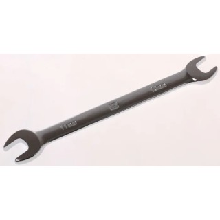 RS PRO Double Ended Open Spanner Metric 10 to 11 mm Chrome Vanadium Steel Chrome Finish 146mm ANSI 495-3699