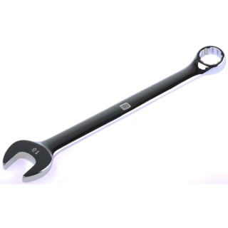 RS PRO Combination Spanner 18 mm, 235mm Overall Length Chrome Vanadium Steel Chrome Finish ANSI Standard 495-3526